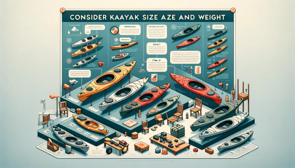 Consider kayak Size And Weight