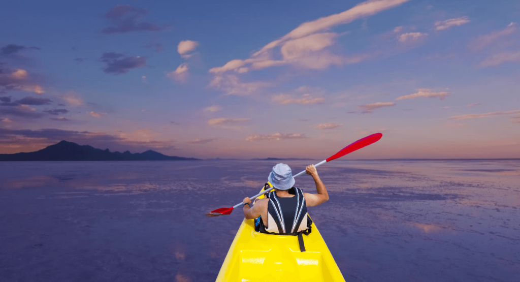 Kayaking Adventure In The Salt Flats