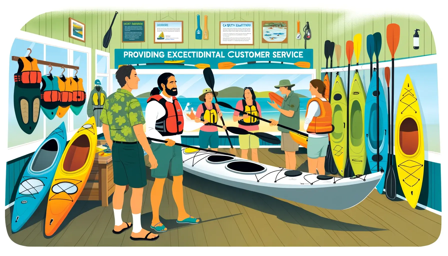 Providing Exceptional Customer Service for kayak business